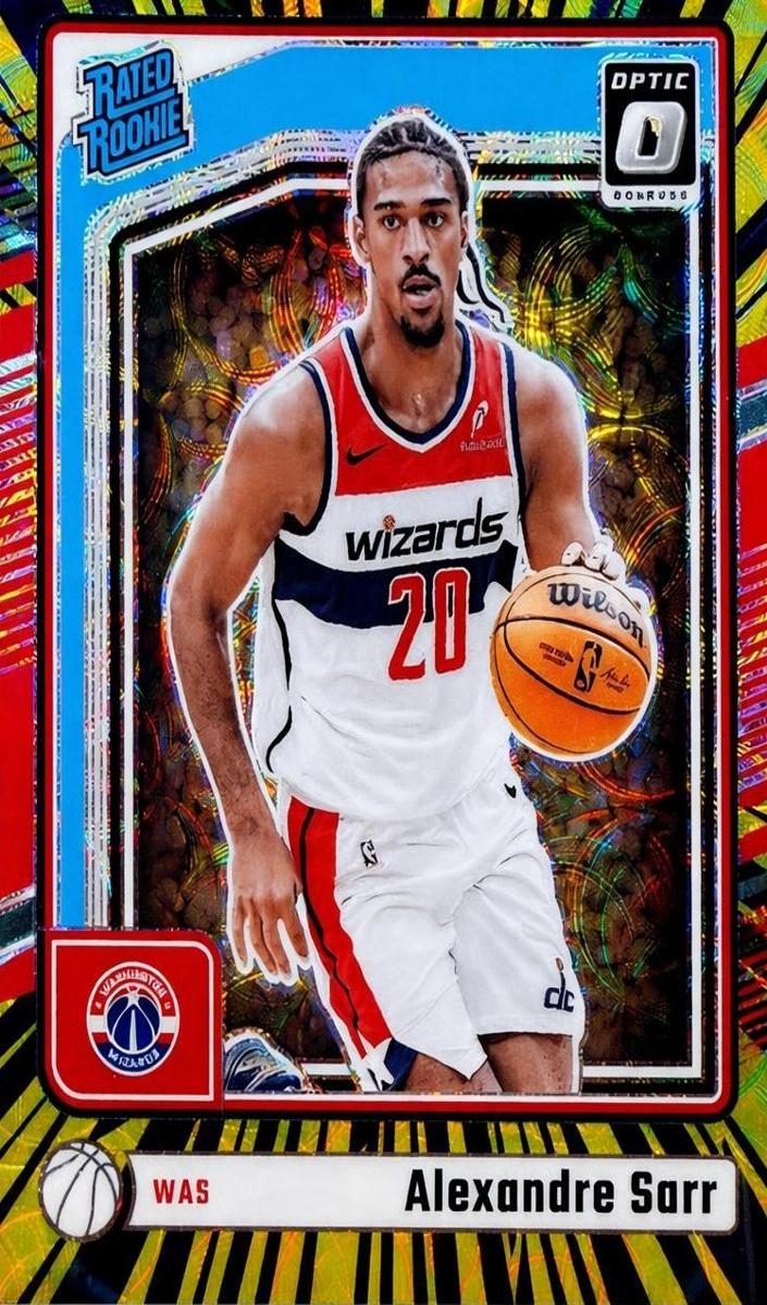 2024 Donruss Optic Basketball Electricity International Alexandre Sarr #276 BGS 9