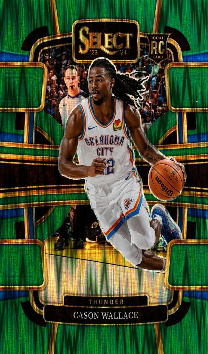 2023 Panini Select Basketball Green Shock Cason Wallace #88