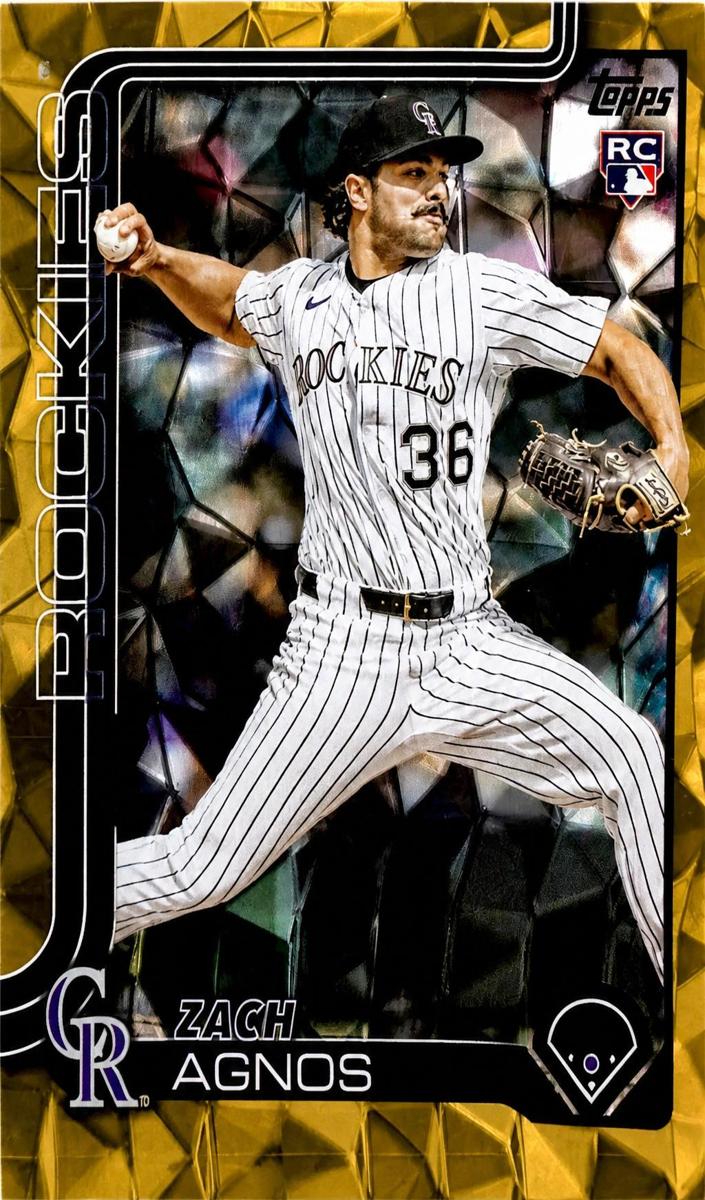 2025 Topps Update Baseball Gold Diamante Foil Zach Agnos #US31