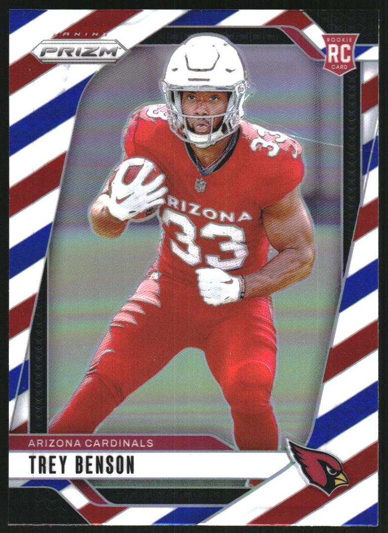 2024 Panini Prizm Football Red White and Blue Trey Benson #392 SGC 9.5