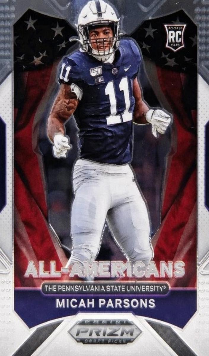2021 Panini Prizm Draft Picks Football Micah Parsons #188 PSA 9