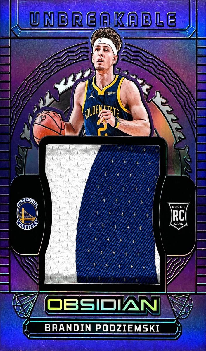 2023 Panini Obsidian Basketball Purple Flood Brandin Podziemski #UM-POD