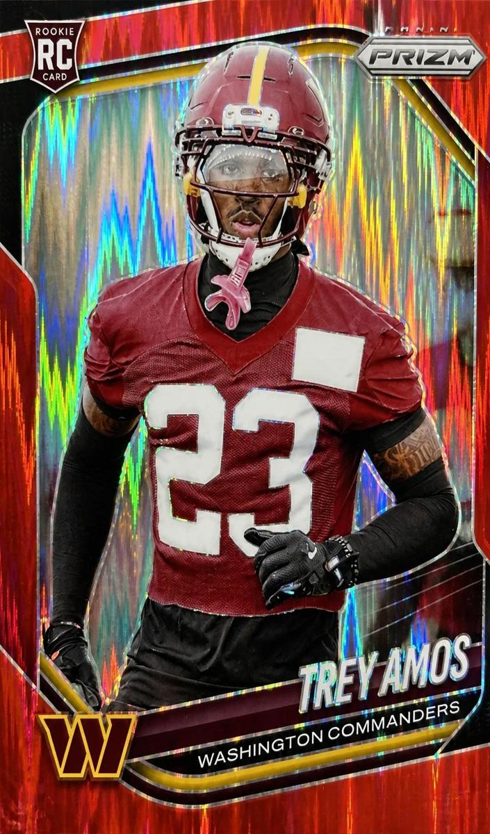 2025 Panini Prizm Football Red Flash Trey Amos #400