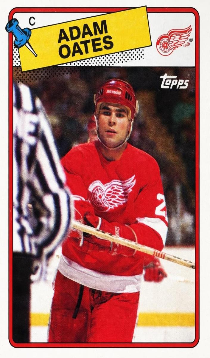 1988 Topps Hockey Adam Oates #161 PSA 9