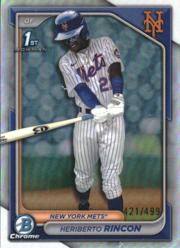 2024 Bowman Chrome Prospects Baseball Refractor Heriberto Rincon #BCP-172