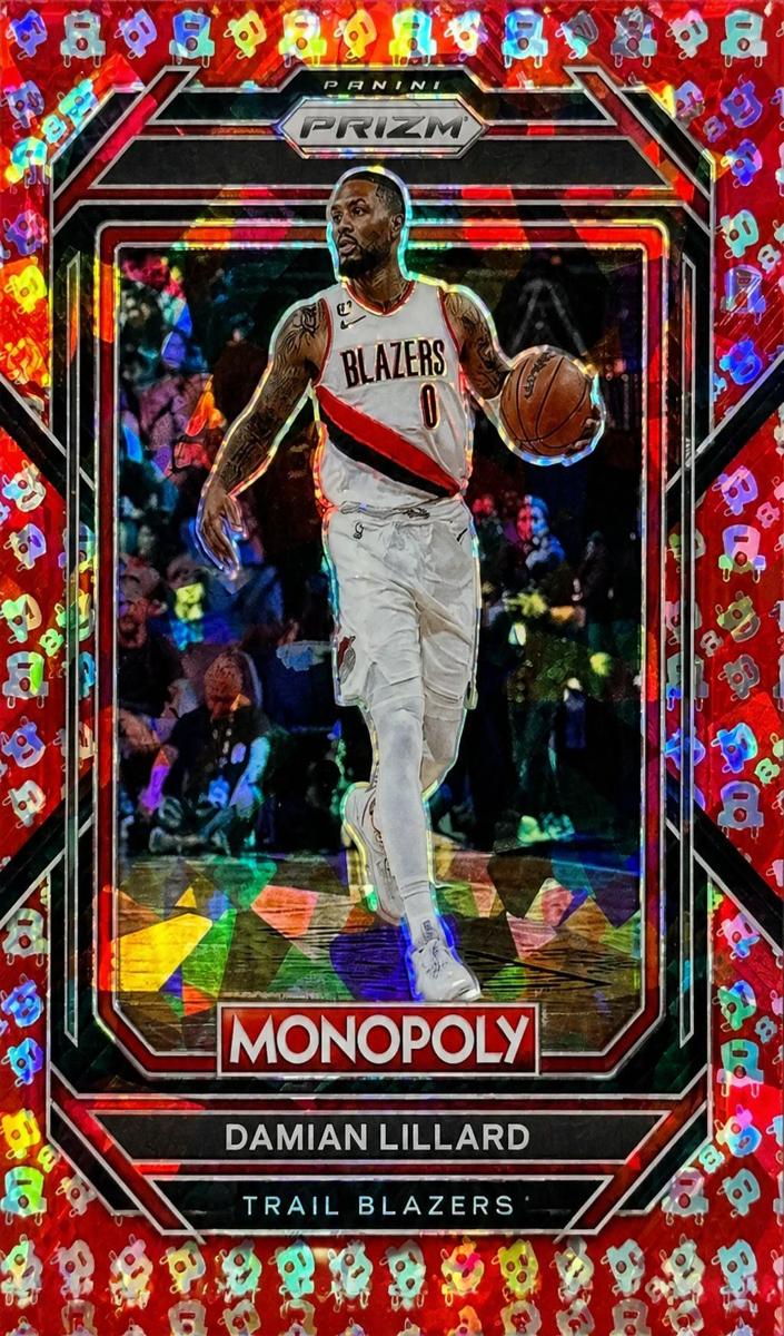 2022 Panini Prizm Monopoly Basketball Free Parking Damian Lillard #73 PSA 9