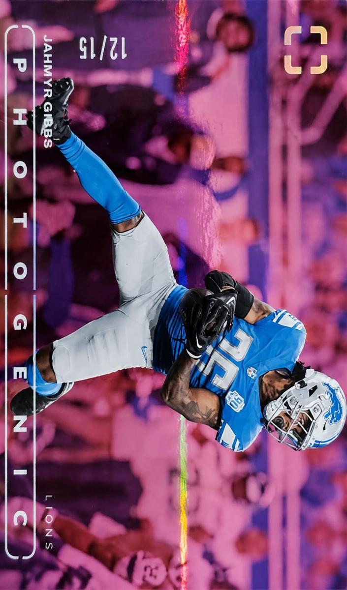 2024 Panini PhotoGenic Football Pink Jahmyr Gibbs #41