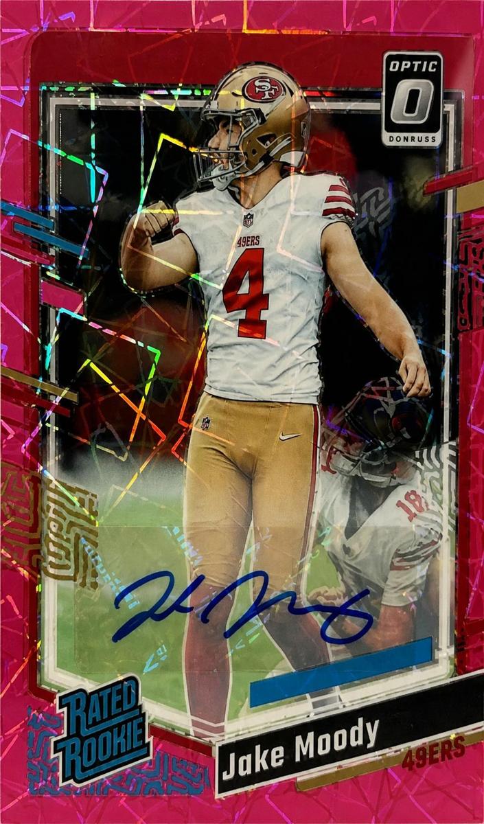 2023 Donruss Optic Football Pink Velocity Jake Moody #289