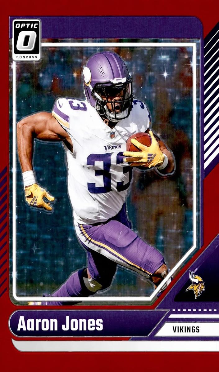 2024 Donruss Optic Football Red Stars Aaron Jones #128