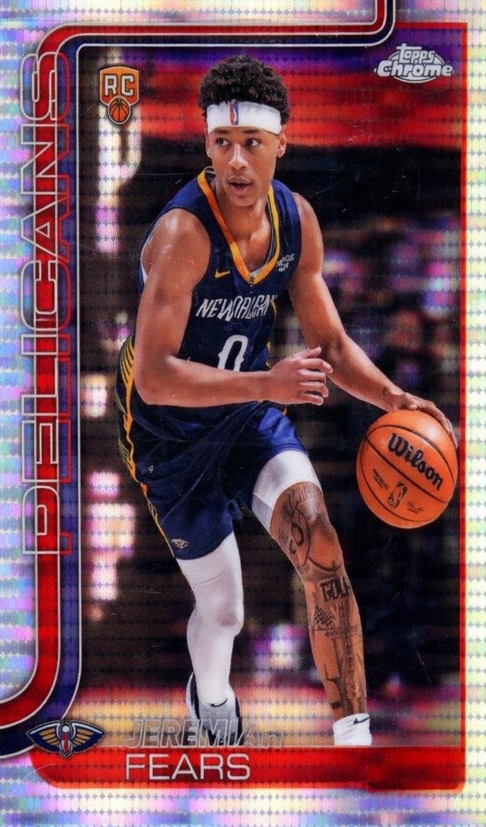 2025 Topps Chrome Basketball Pulsar Refractor Jeremiah Fears #257