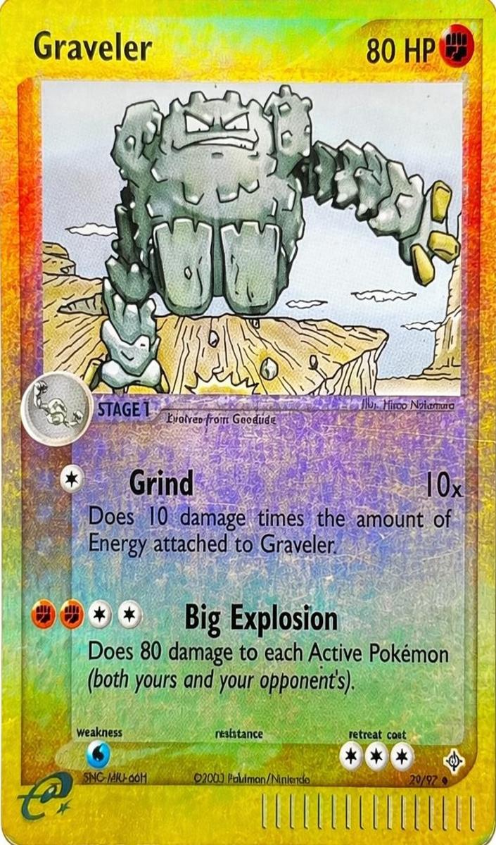 2003 Pokemon EX Dragon Reverse Foil Graveler #29