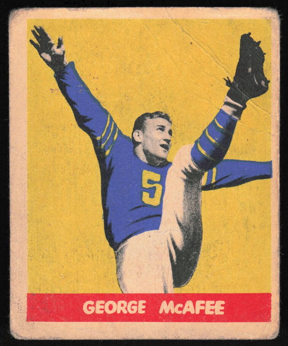 1949 Leaf Football George McAfee #41