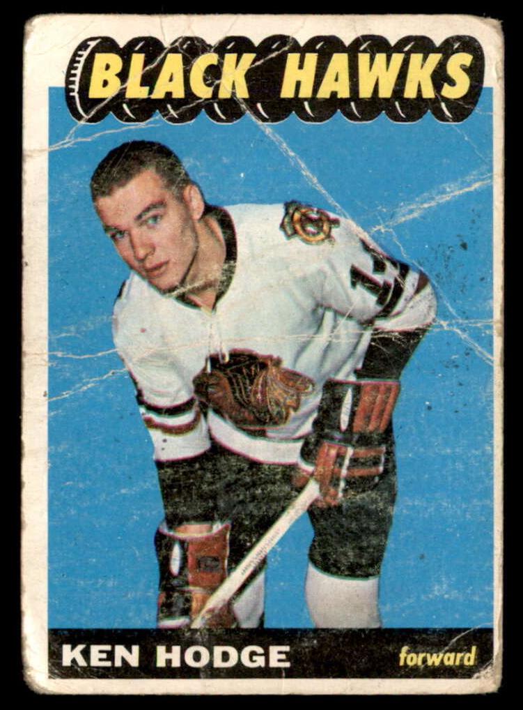 1965 Topps Hockey Ken Hodge #65 PSA 7