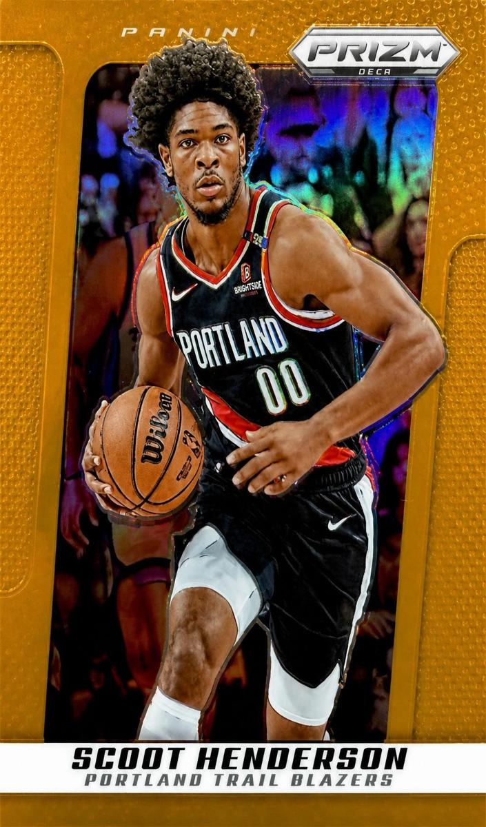 2024 Panini Prizm Deca Basketball Orange Scoot Henderson #15