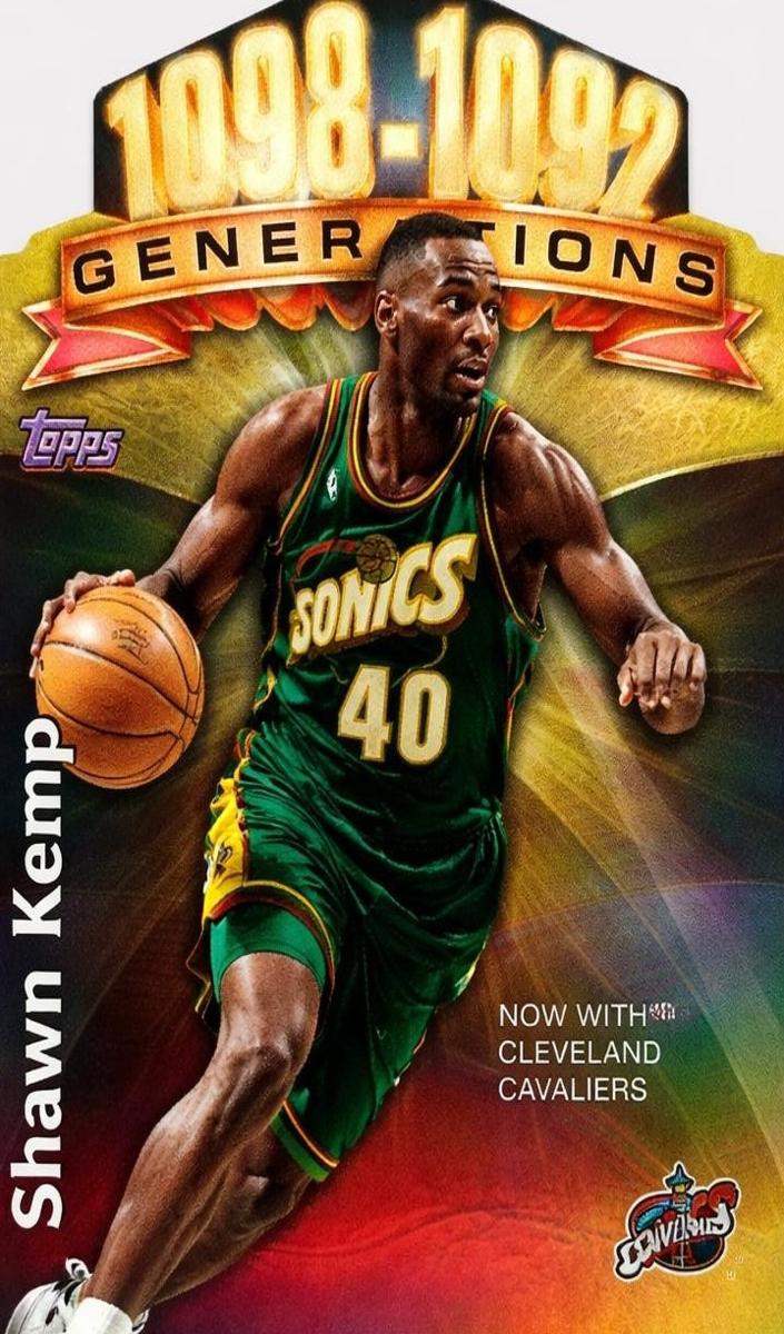 1997 Topps Basketball Shawn Kemp #G13