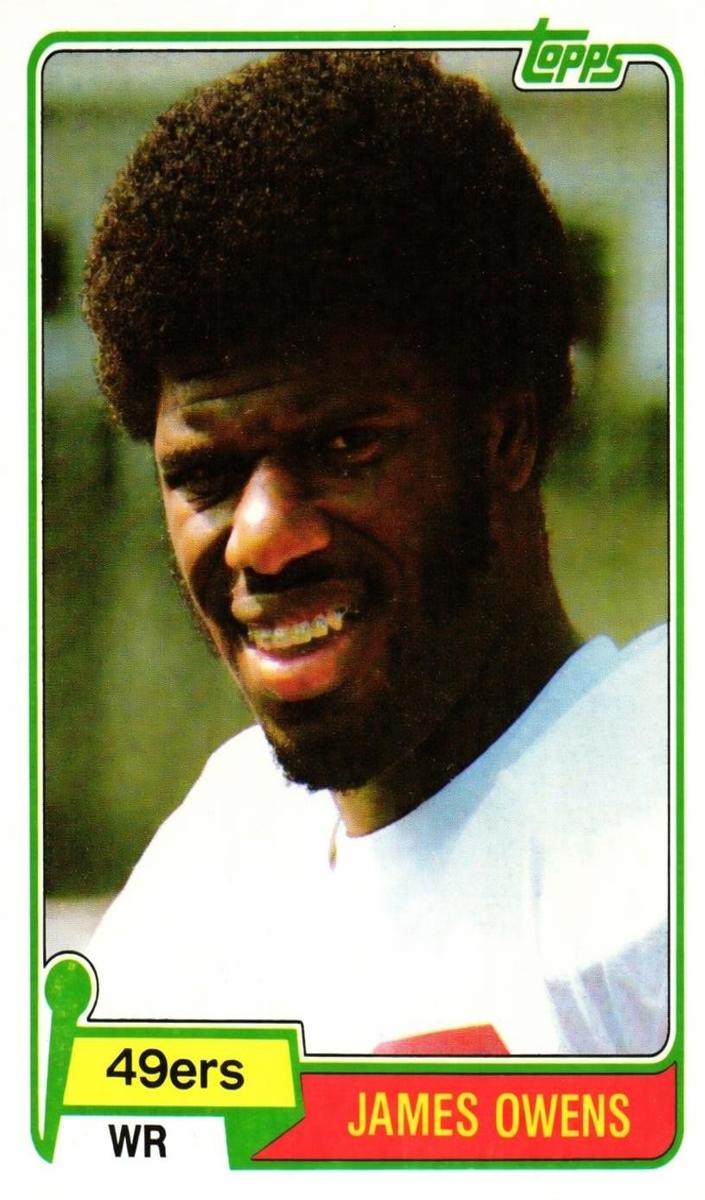 1981 Topps Football James Owens #263 PSA 6