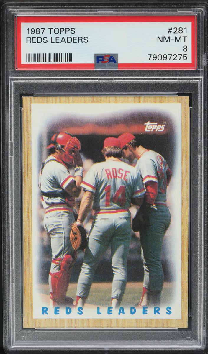 1987 Topps Baseball Reds Leaders #281 PSA 10