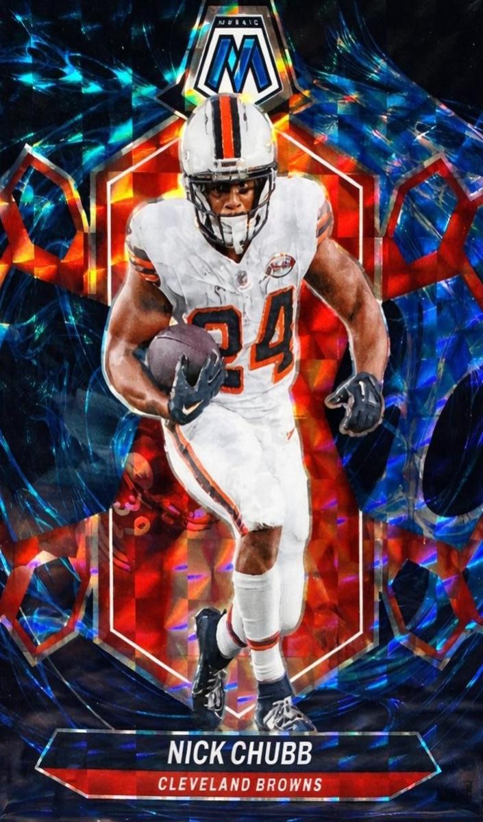 2024 Panini Mosaic Football Genesis Nick Chubb #51 PSA 9