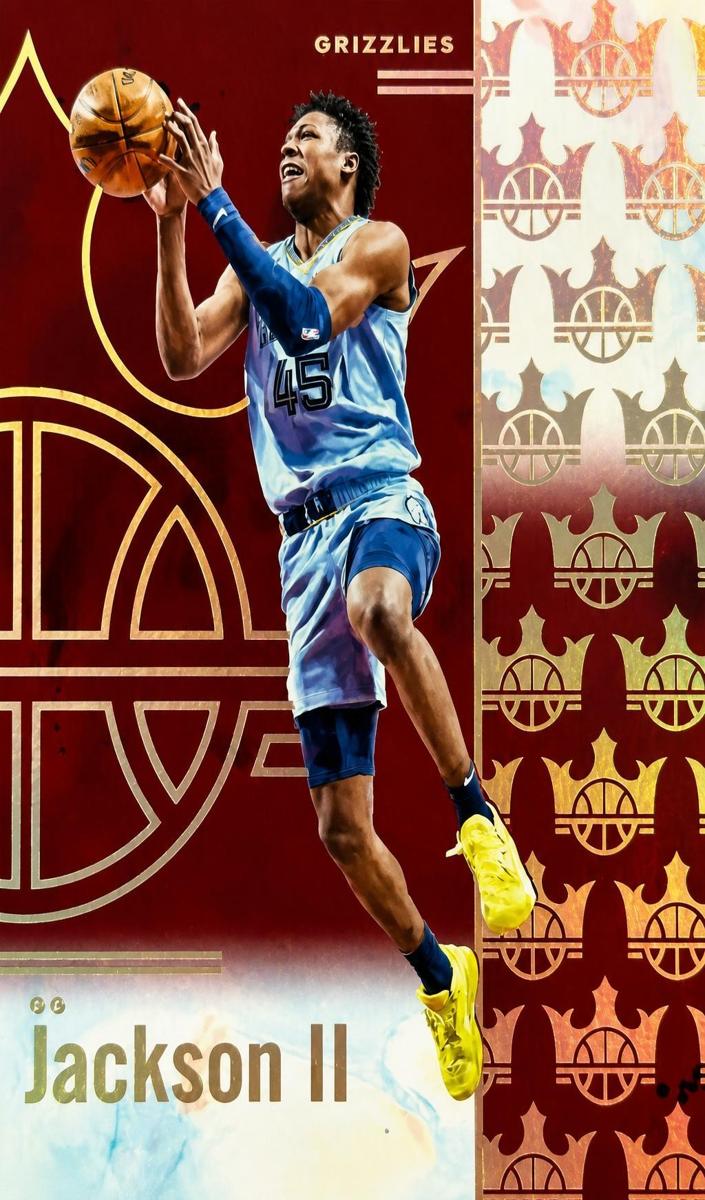 2024 Panini Court Kings Basketball Burgundy GG Jackson II #99