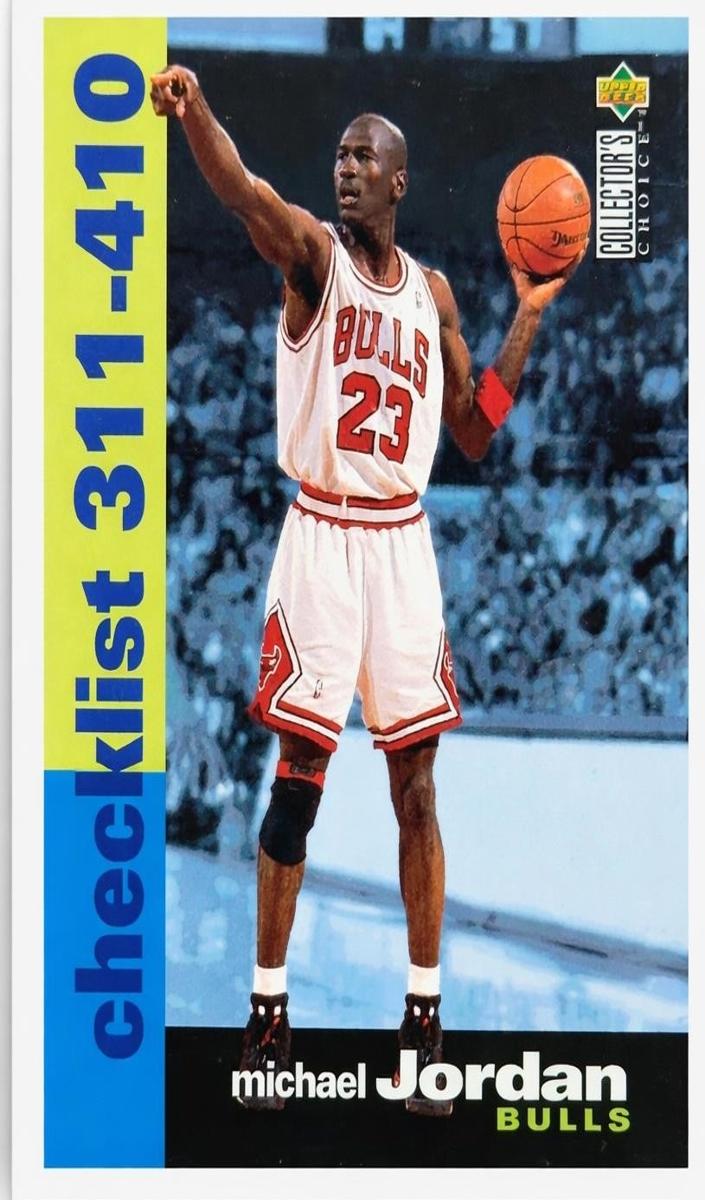 1995 Upper Deck Collector's Choice Basketball Checklist #311-411 Michael Jordan #410