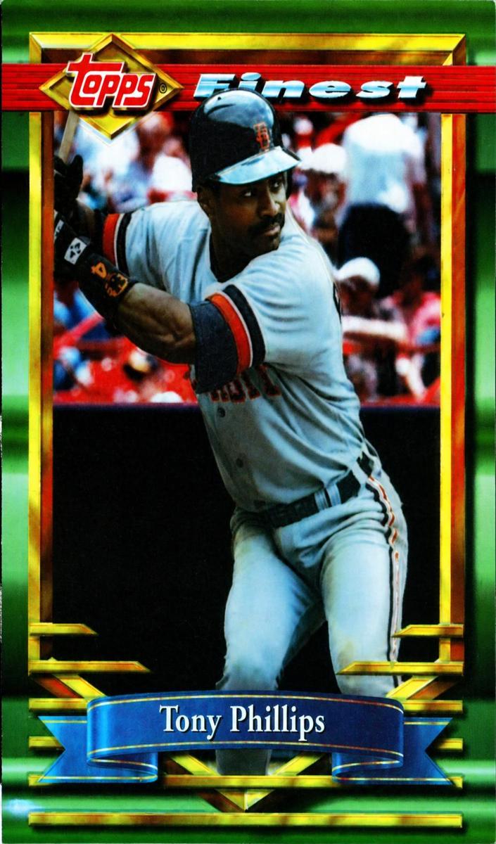 1994 Topps Finest Baseball Refractor Tony Phillips #178