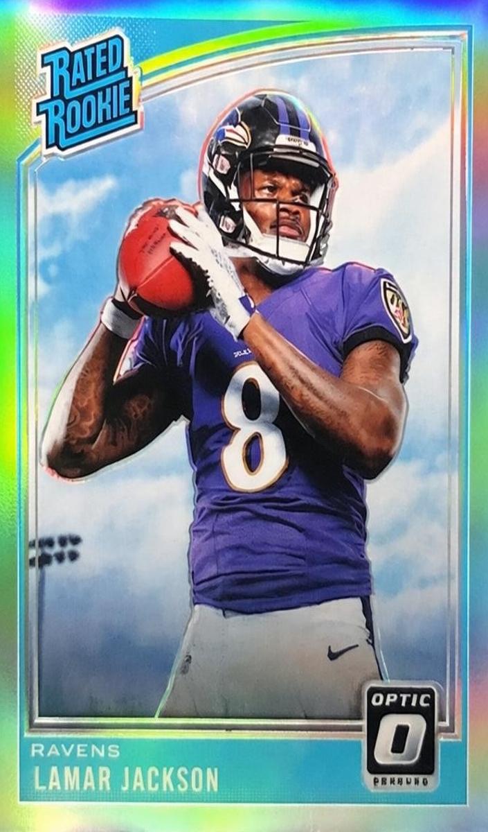 2018 Donruss Optic Football Holo Lamar Jackson #167 PSA 9