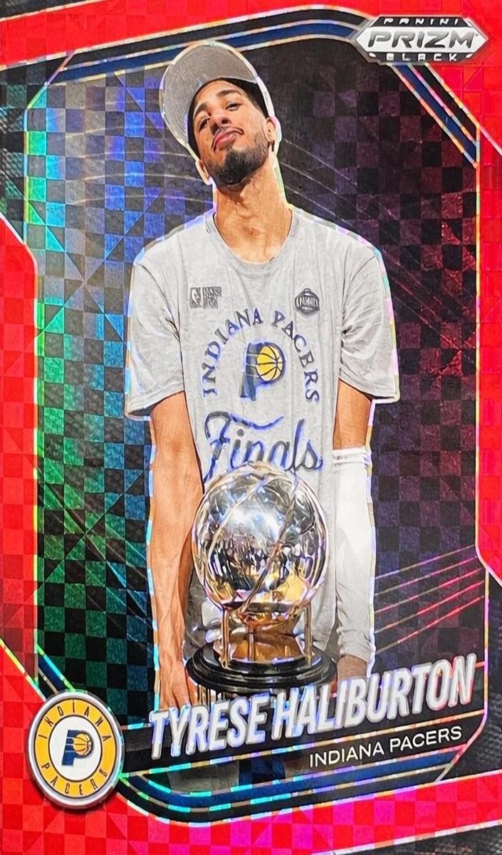 2024 Panini Prizm Black Basketball Red Power Tyrese Haliburton #171