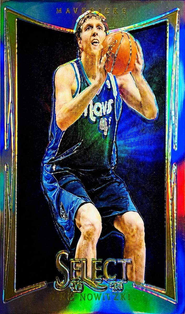 2012 Panini Select Basketball Silver Prizm Dirk Nowitzki #27 PSA 9