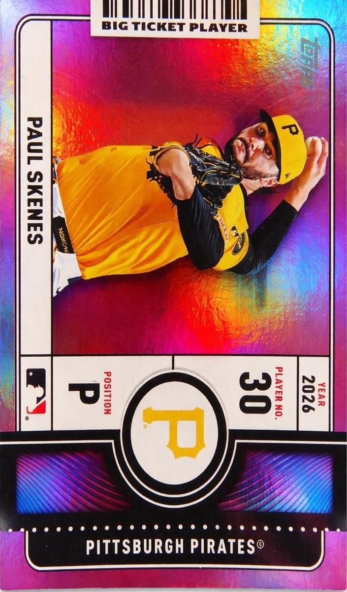 2026 Topps Baseball Pink Foil Paul Skenes #BTP-14