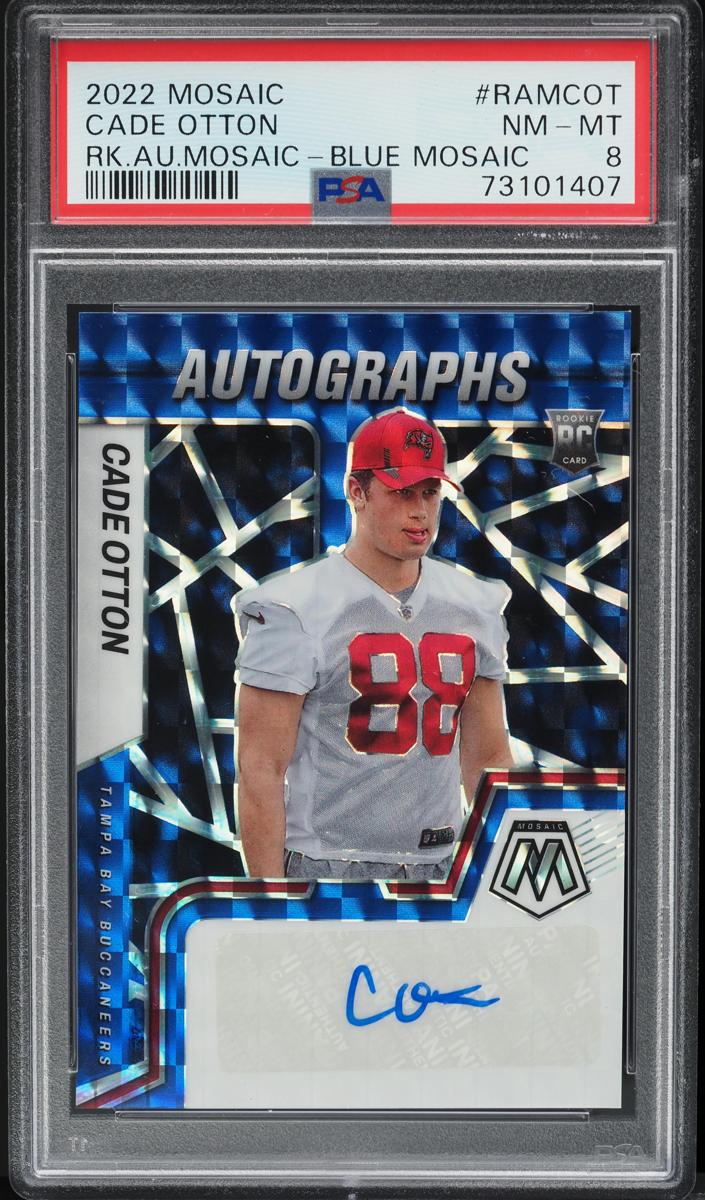 2022 Panini Mosaic Football Blue Cade Otton #RAM-COT