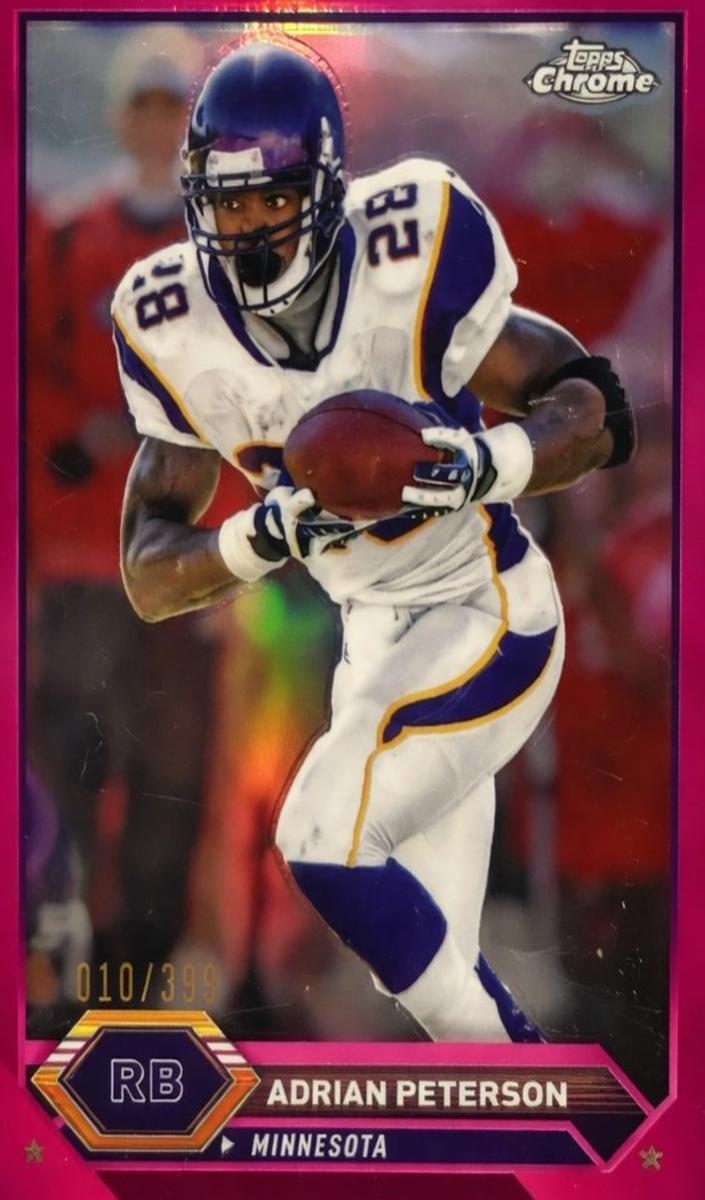 2023 Topps Composite Football Pink Refractor Adrian Peterson #38