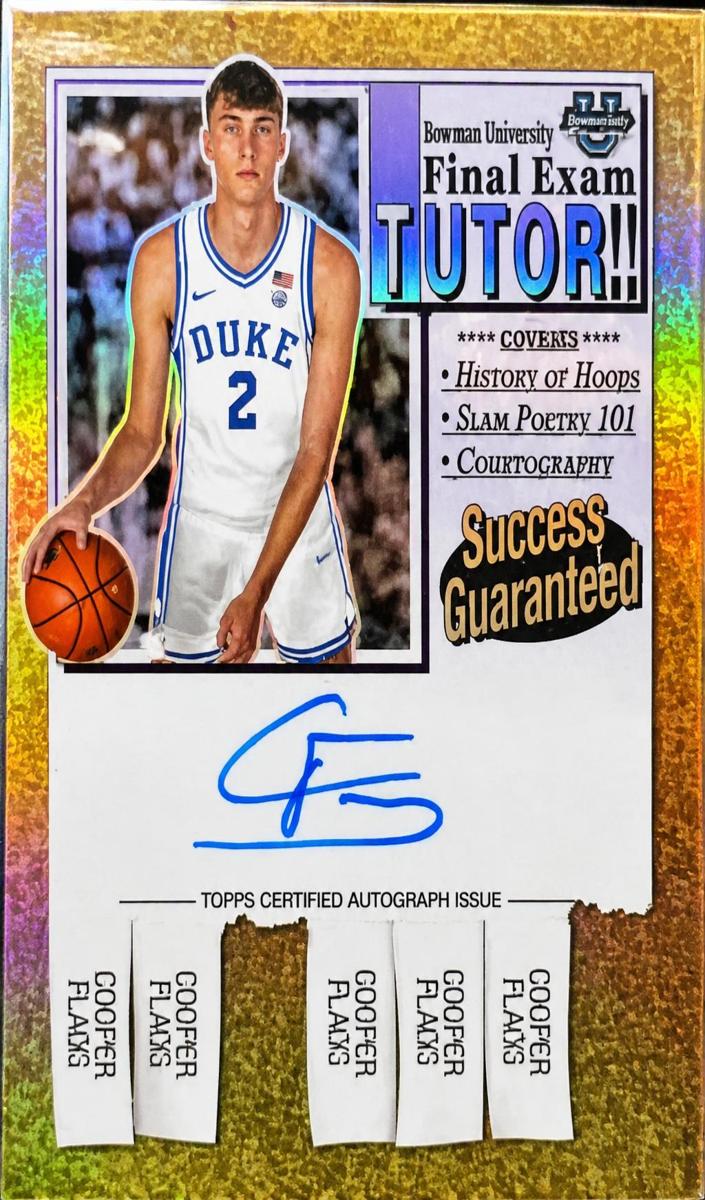 2024 Bowman Chrome University Basketball Cooper Flagg #FEA-CF PSA 9