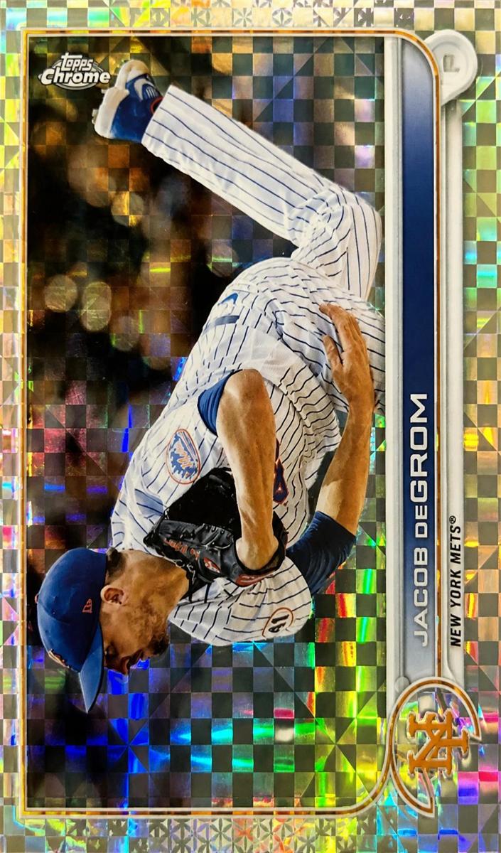 2022 Topps Chrome Baseball X-Fractor Jacob deGrom #125 PSA 10
