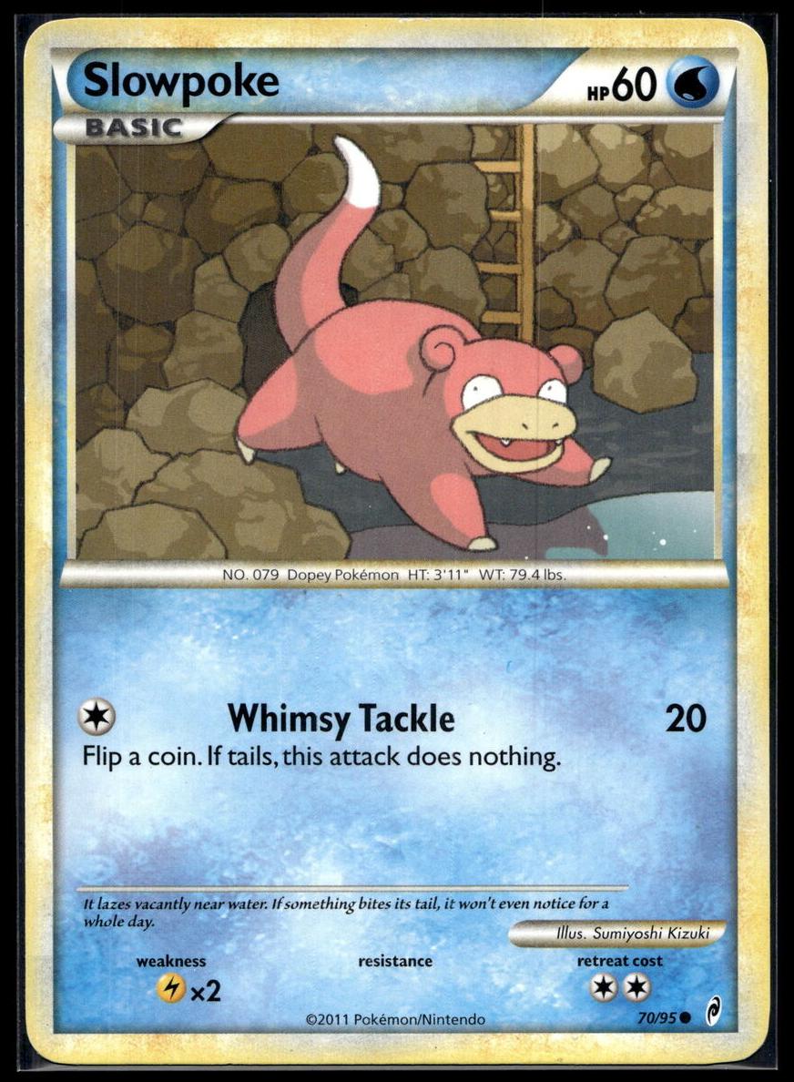 2011 Pokemon HeartGold & SoulSilver Call of Legends Slowpoke #70