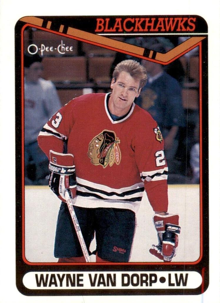 1990 O-Pee-Chee Hockey Wayne Van Dorp #527