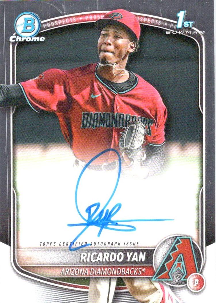 2025 Bowman Chrome Prospects Baseball Ricardo Yan #CPA-RY PSA 9