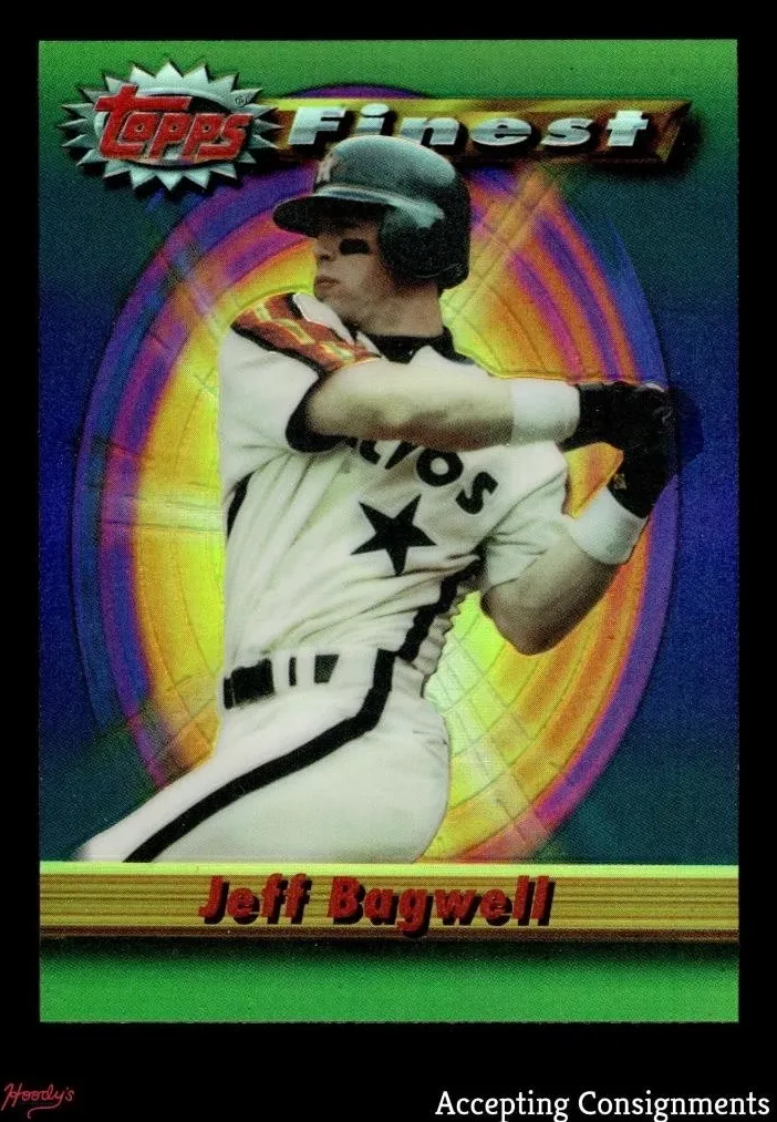 1994 Topps Finest Baseball Refractor Jeff Bagwell #212 PSA 8