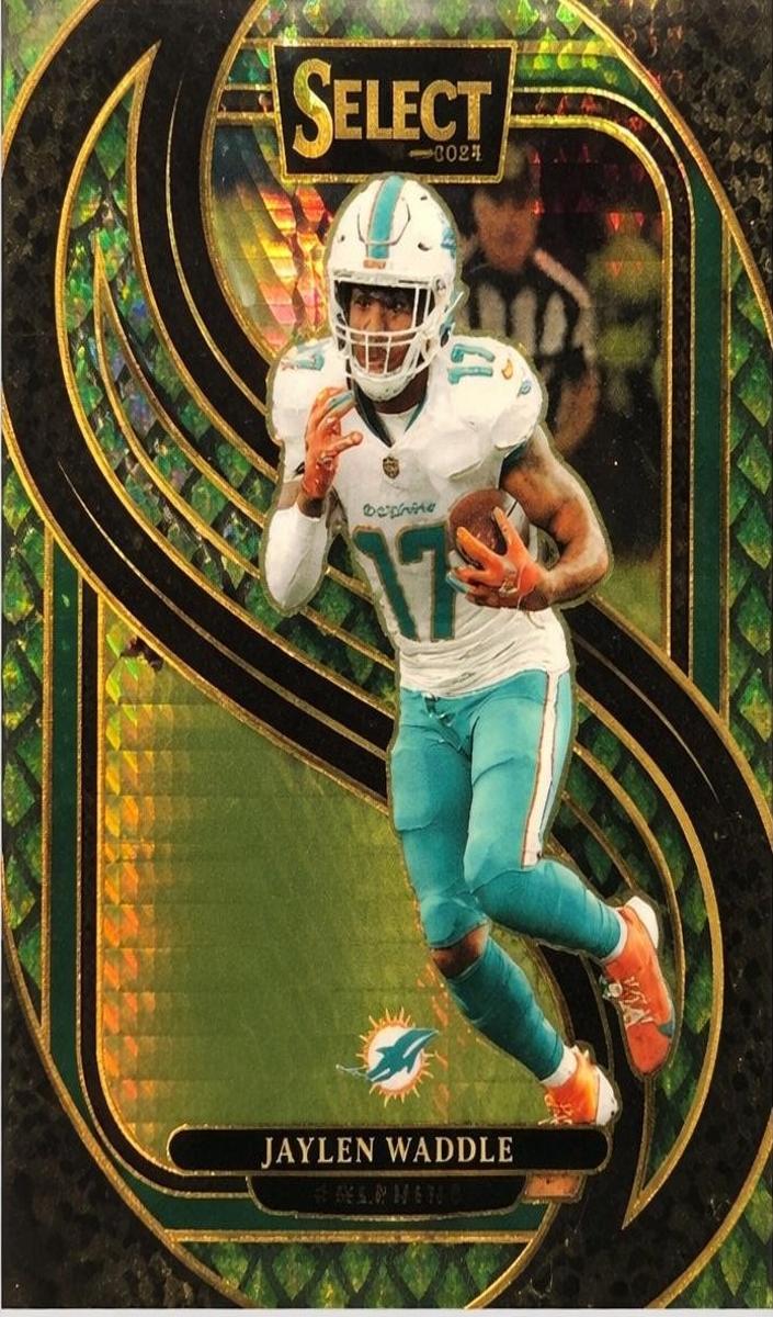 2024 Panini Select Football Dragon Scale Jaylen Waddle #168