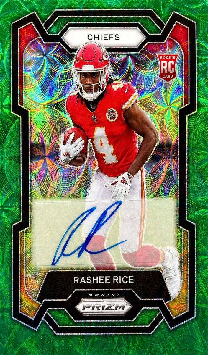 2023 Panini Prizm Football Green Scope Rashee Rice #350