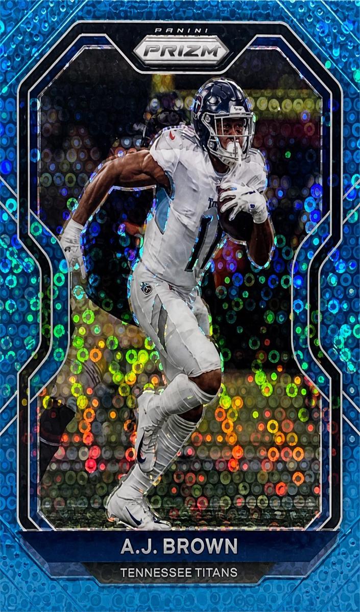 2020 Panini Prizm Football No Huddle Blue Prizm A.J. Brown #101