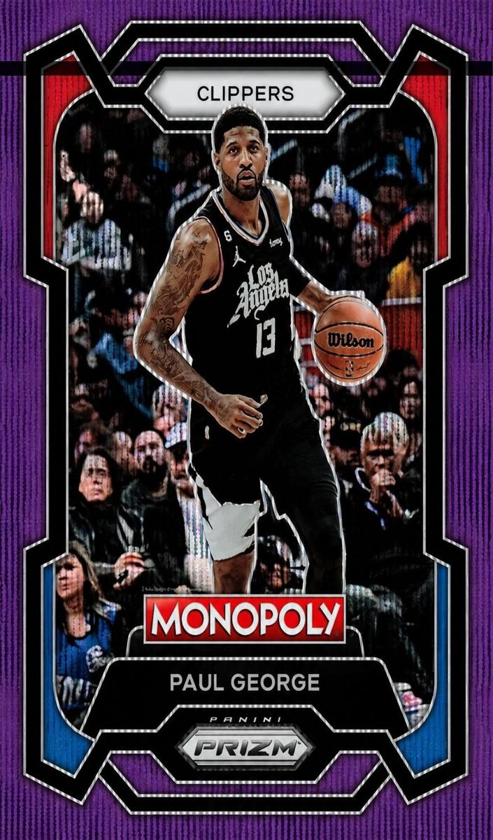2023 Panini Prizm Monopoly Basketball Purple Paul George #39