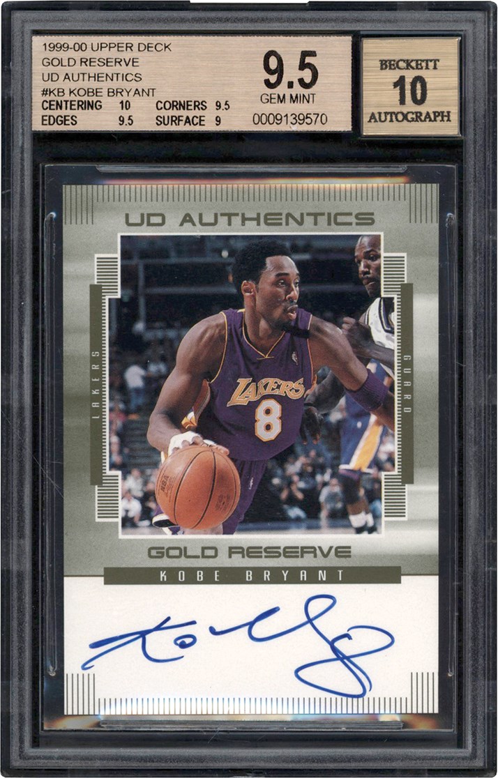 1999 Upper Deck Gold Reserve Basketball Kobe Bryant #KB BGS 9.5