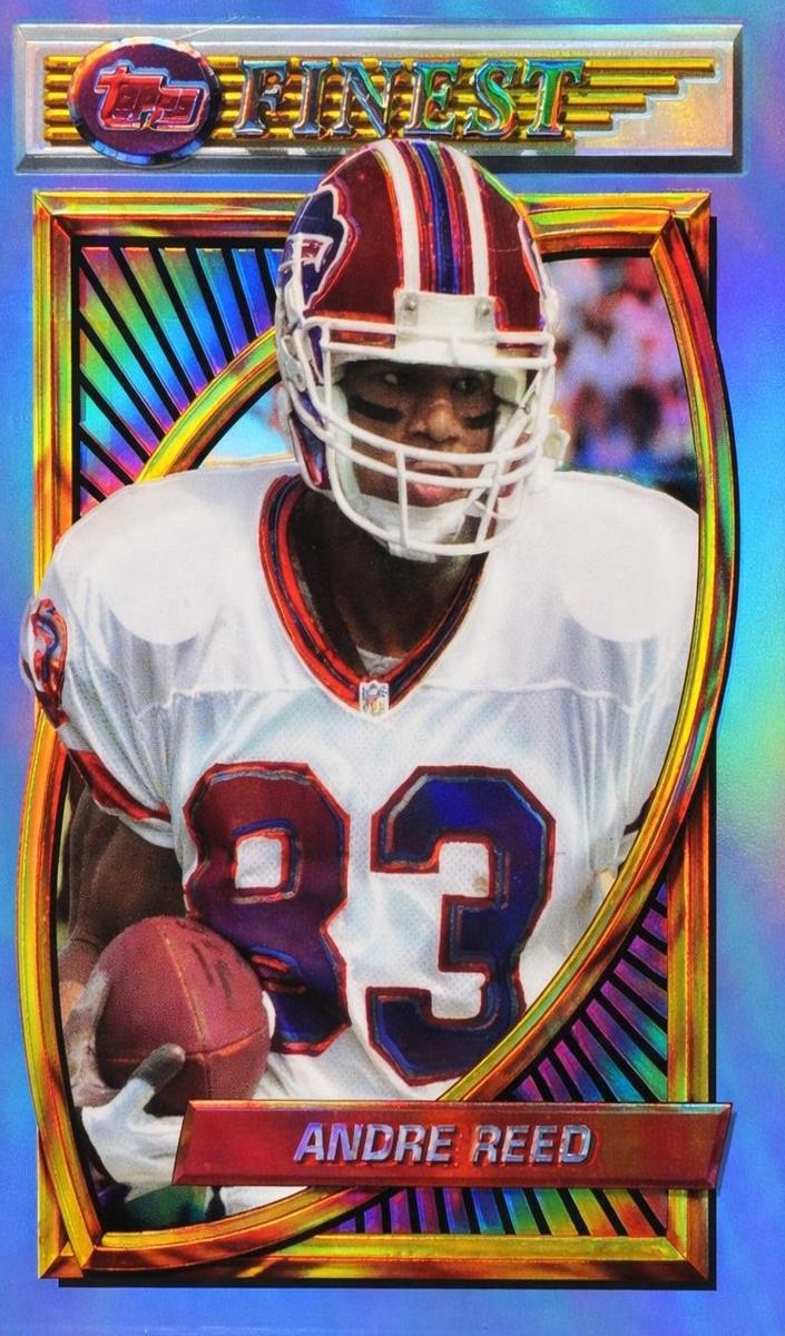 1994 Topps Finest Football Refractor Andre Reed #174 PSA 8