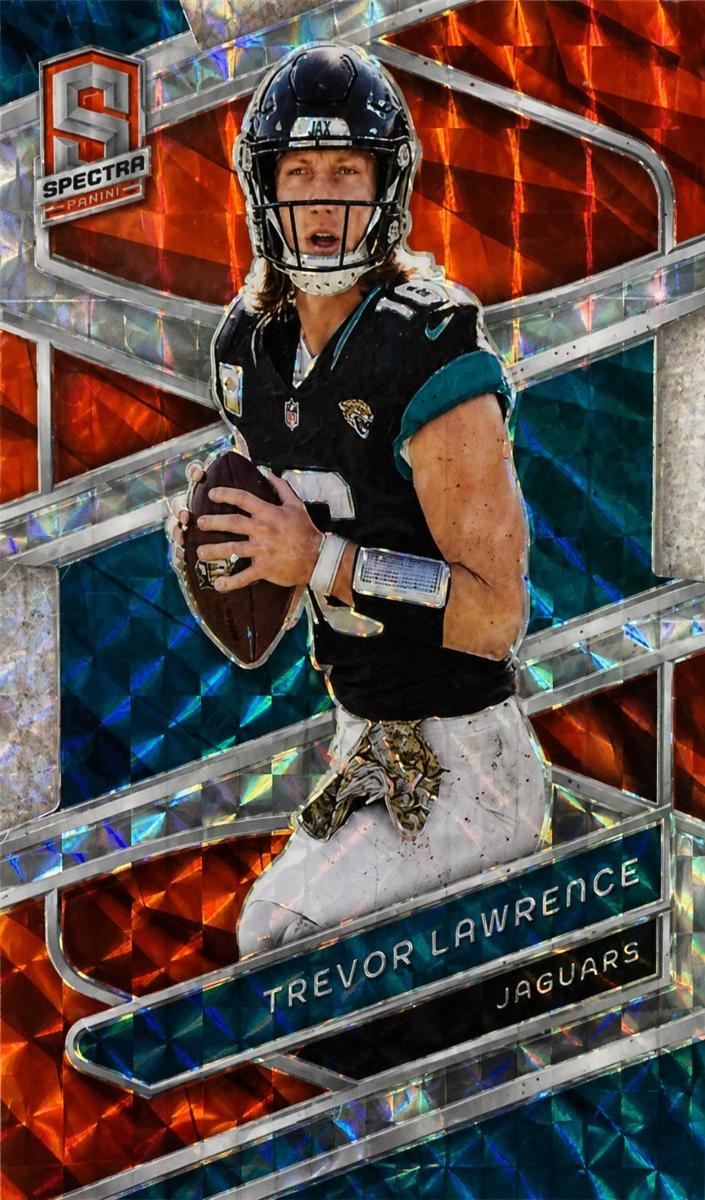 2024 Panini Spectra Football Neon Orange Die Cut Trevor Lawrence #50