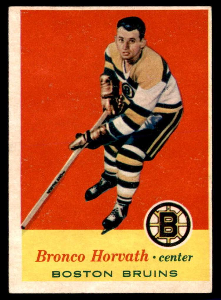 1957 Topps Hockey Bronco Horvath #7 PSA 7.5