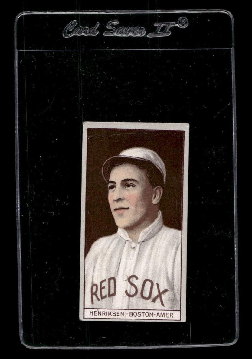 1912 American Tobacco Company Brown Background T207 Baseball Olaf Henriksen #NNO PSA 2