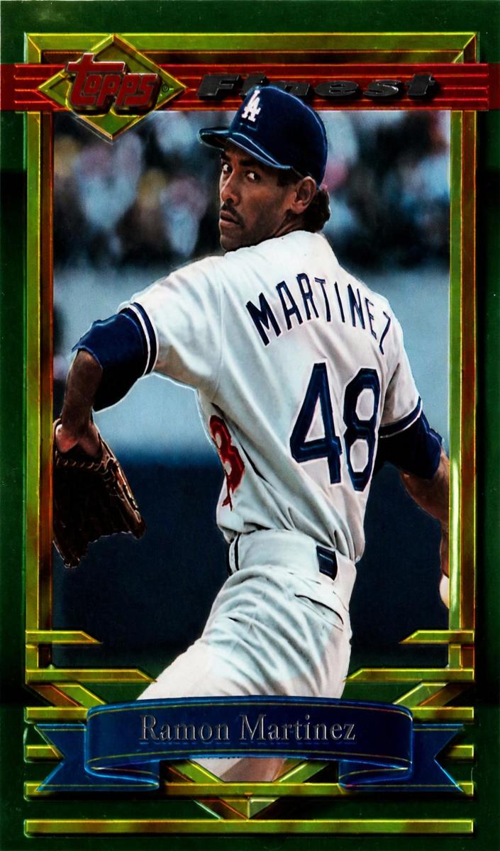 1994 Topps Finest Baseball Ramon Martinez #405 PSA 8.5