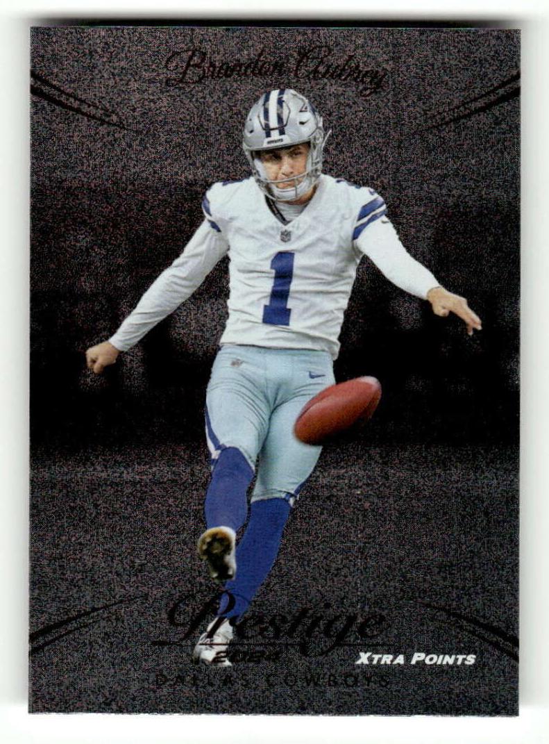 2024 Panini Prestige Football Dots Xtra Points Brandon Aubrey #81