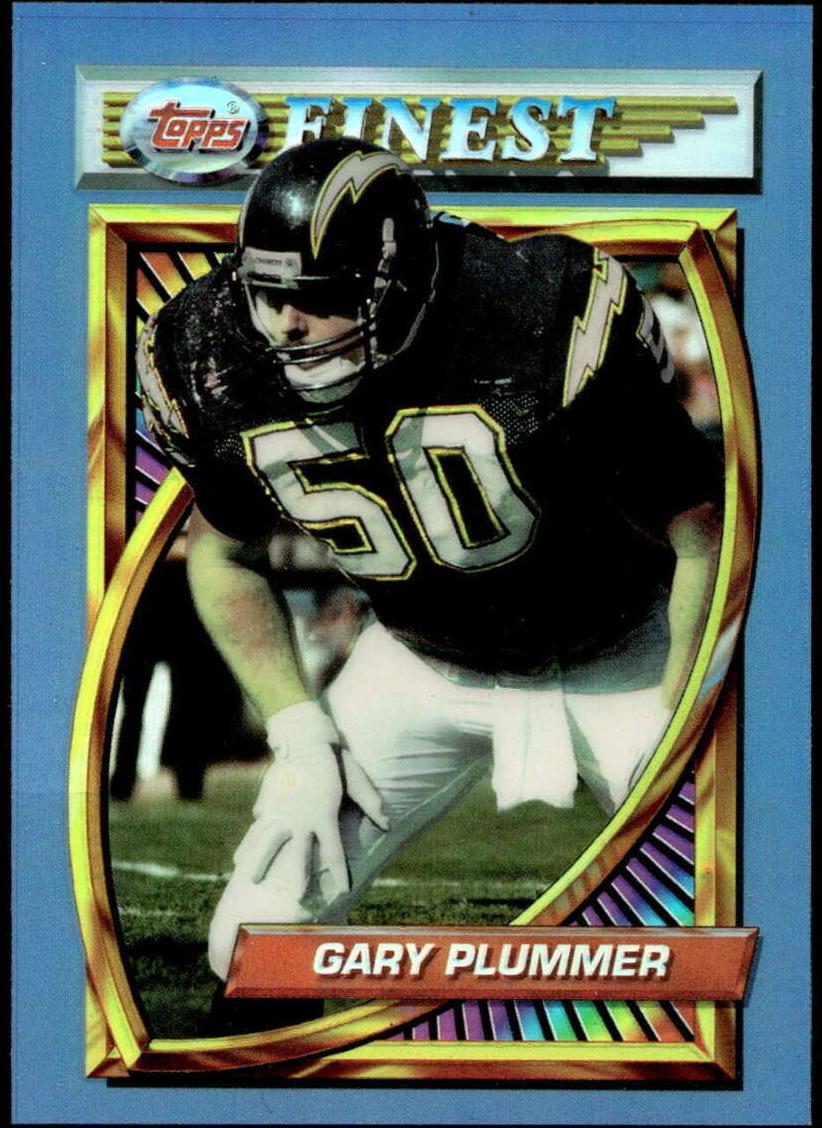 1994 Topps Finest Football Refractor Gary Plummer #121