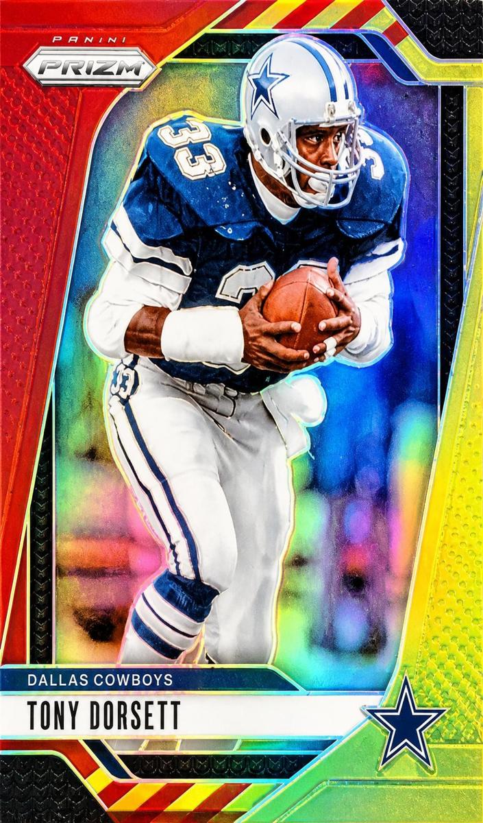 2024 Panini Prizm Football Red and Yellow Tony Dorsett #81